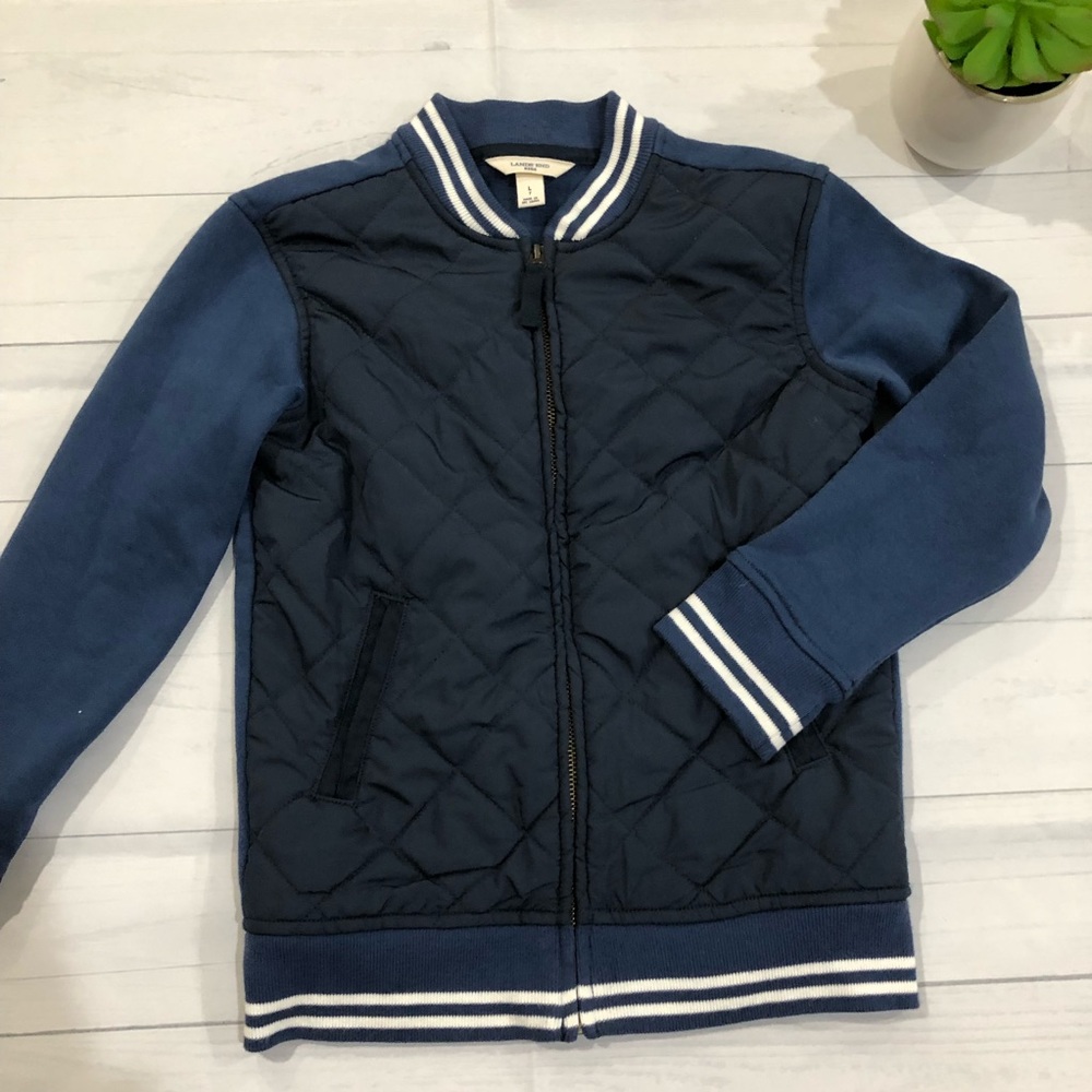 Lands End Boys Zip Up Jacket - Picture 1 of 3
